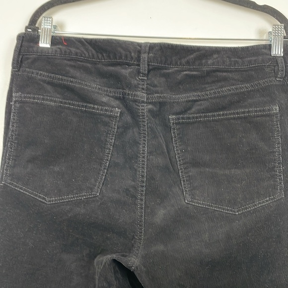 Talbots Corduroy Straight Leg Womens 14 Black 5 Pocket Plus Size Relaxed Pants - Picture 8 of 11